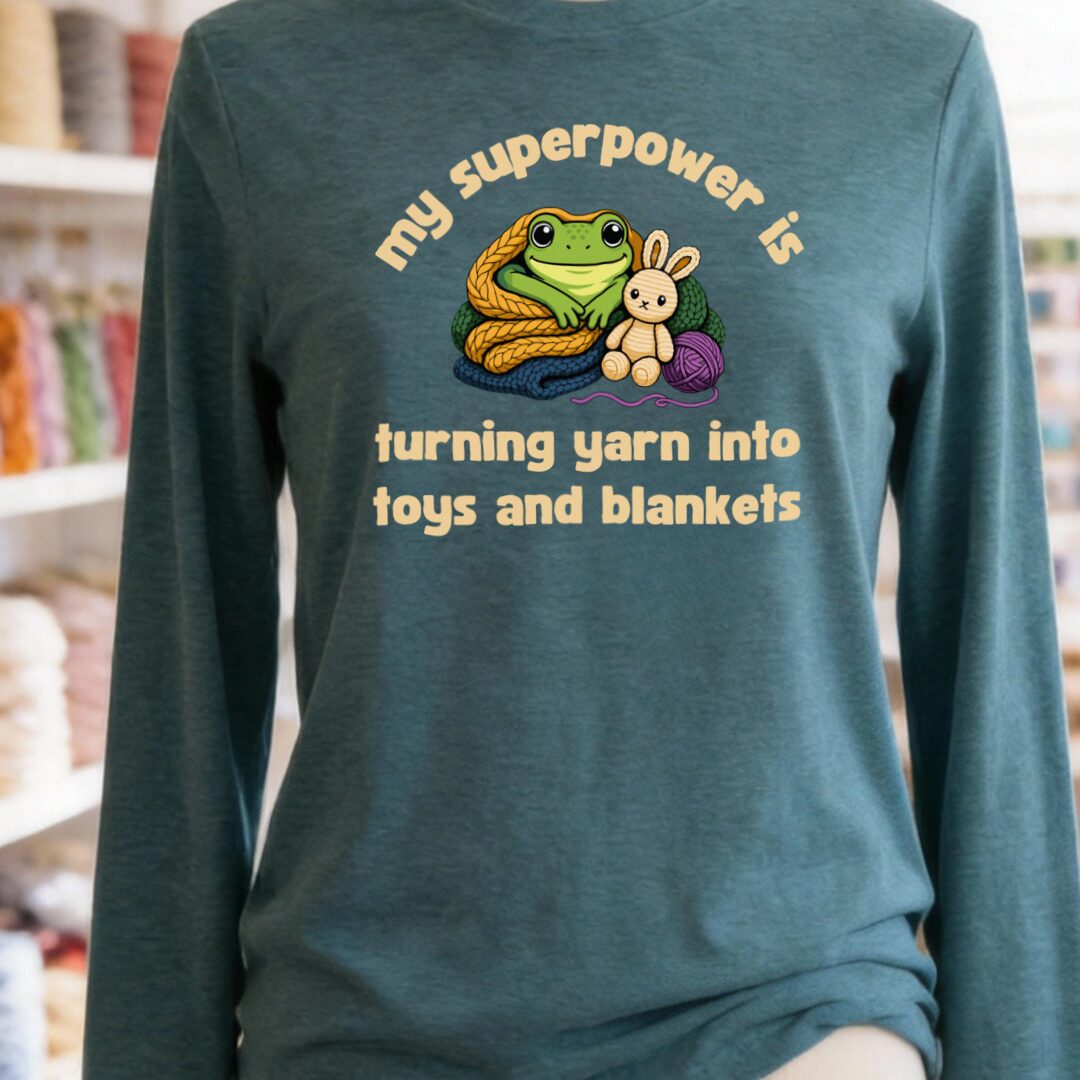 My Superpower Teal Blue Long Sleeve Tee.jpg