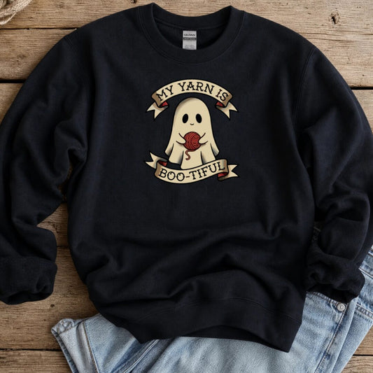 My Yarn Is bootiful Sweatshirt Black t-shirt