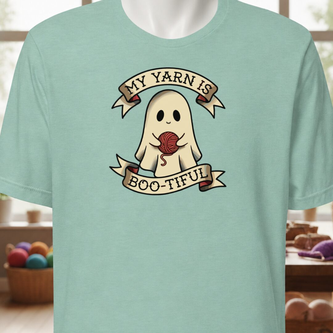 My Yarn Is bootiful T-Shirt Sea Breeze t-shirt