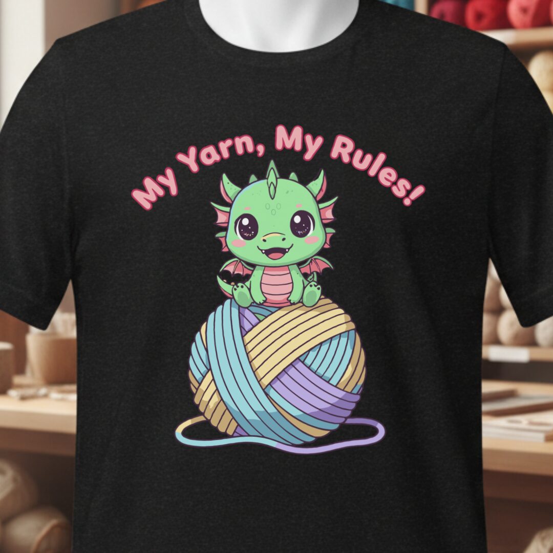 My Yarn My Rules T-Shirt Black t-shirt