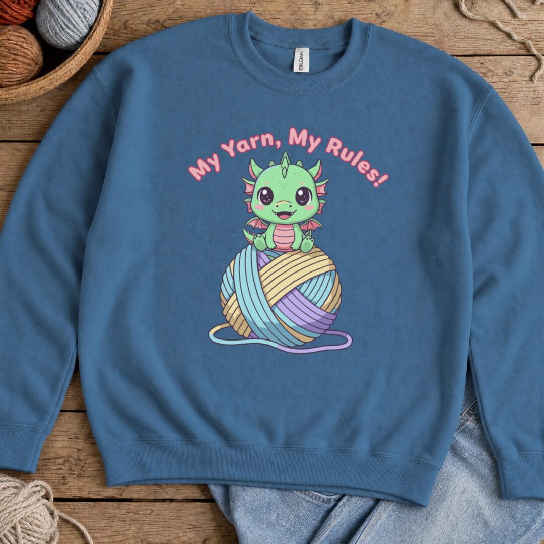 My Yarn My Rules Sweatshirt Indigo Blue t-shirt