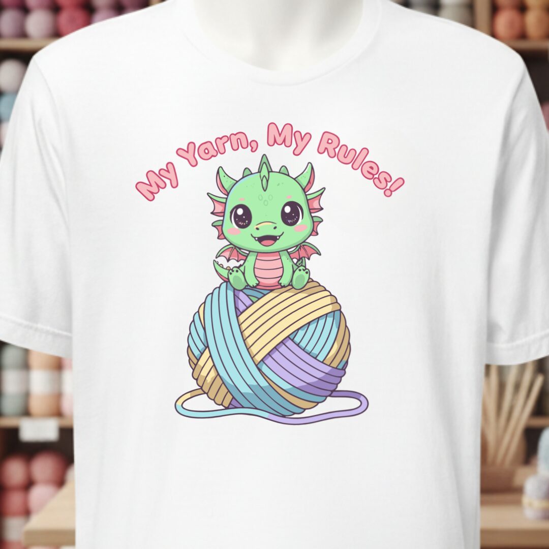 My Yarn My Rules T-Shirt White t-shirt