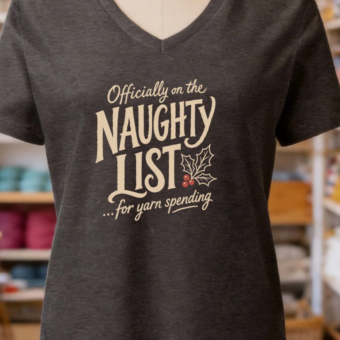 Naughty List V-Neck T-Shirt Dark Grey t-shirt