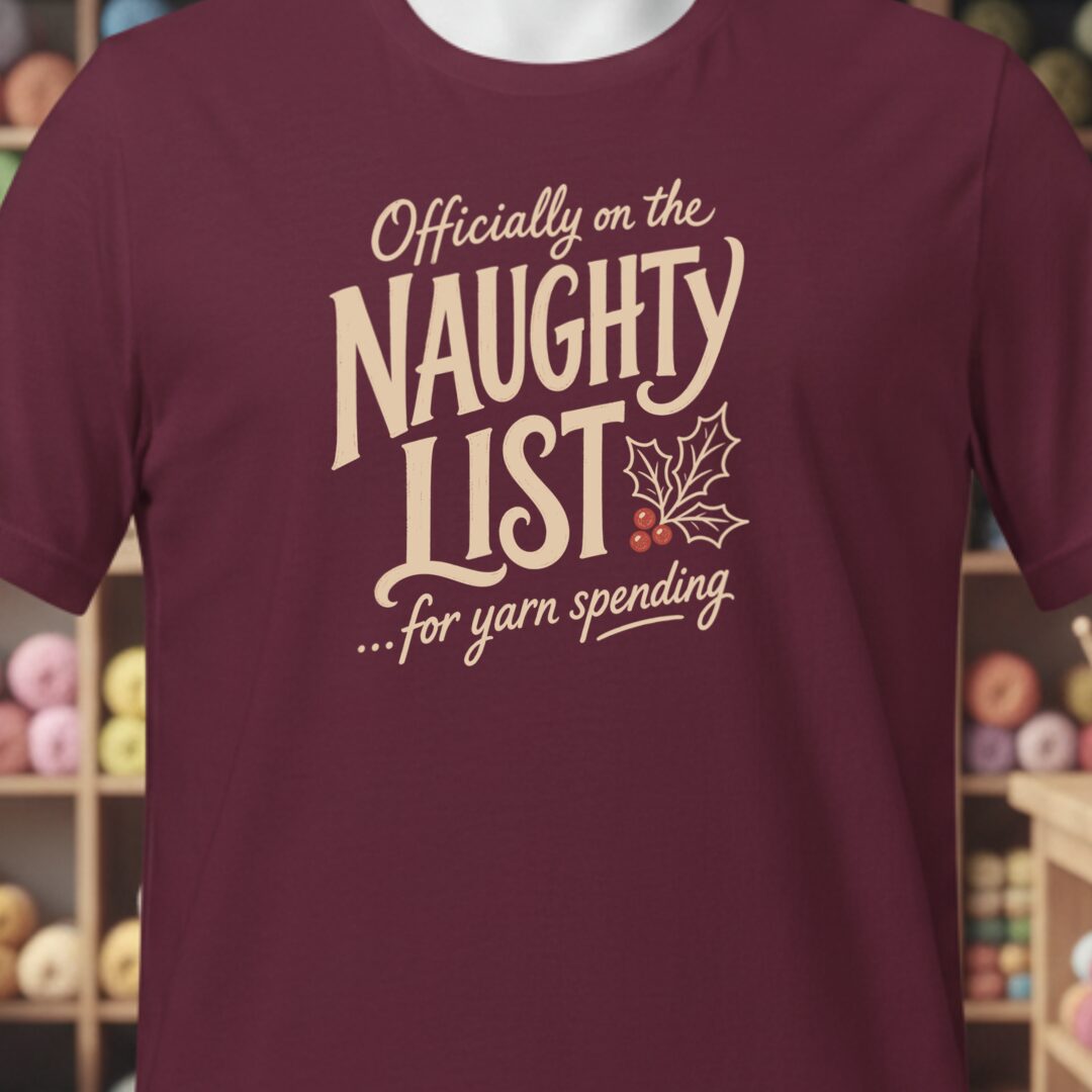 Naughty List T-Shirt Maroon t-shirt