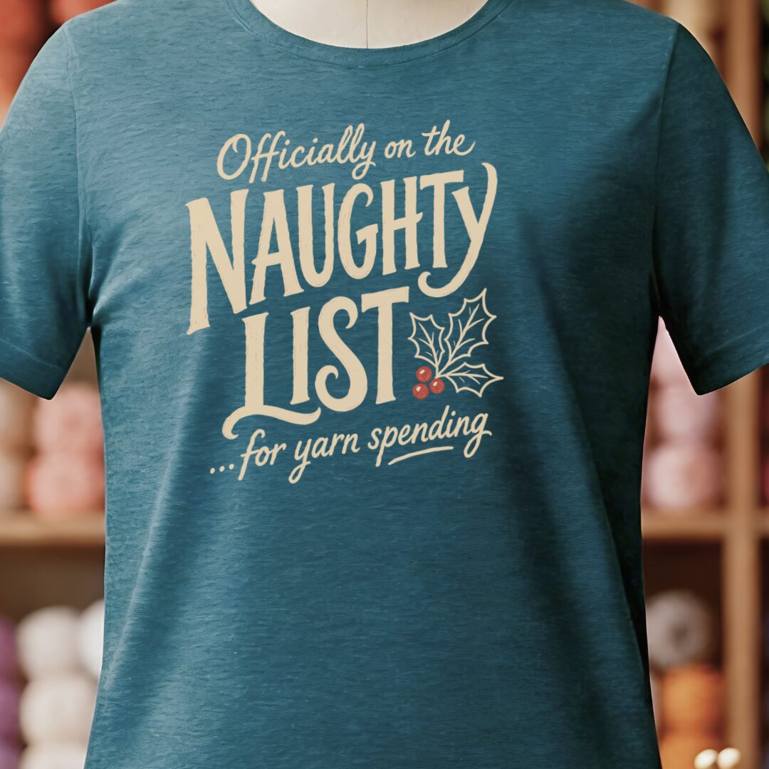 Naughty List T-Shirt Teal Blue t-shirt