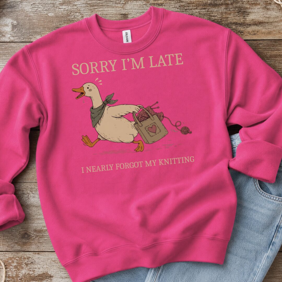 Nearly Forgot Bright Pink Sweatshirt.jpg
