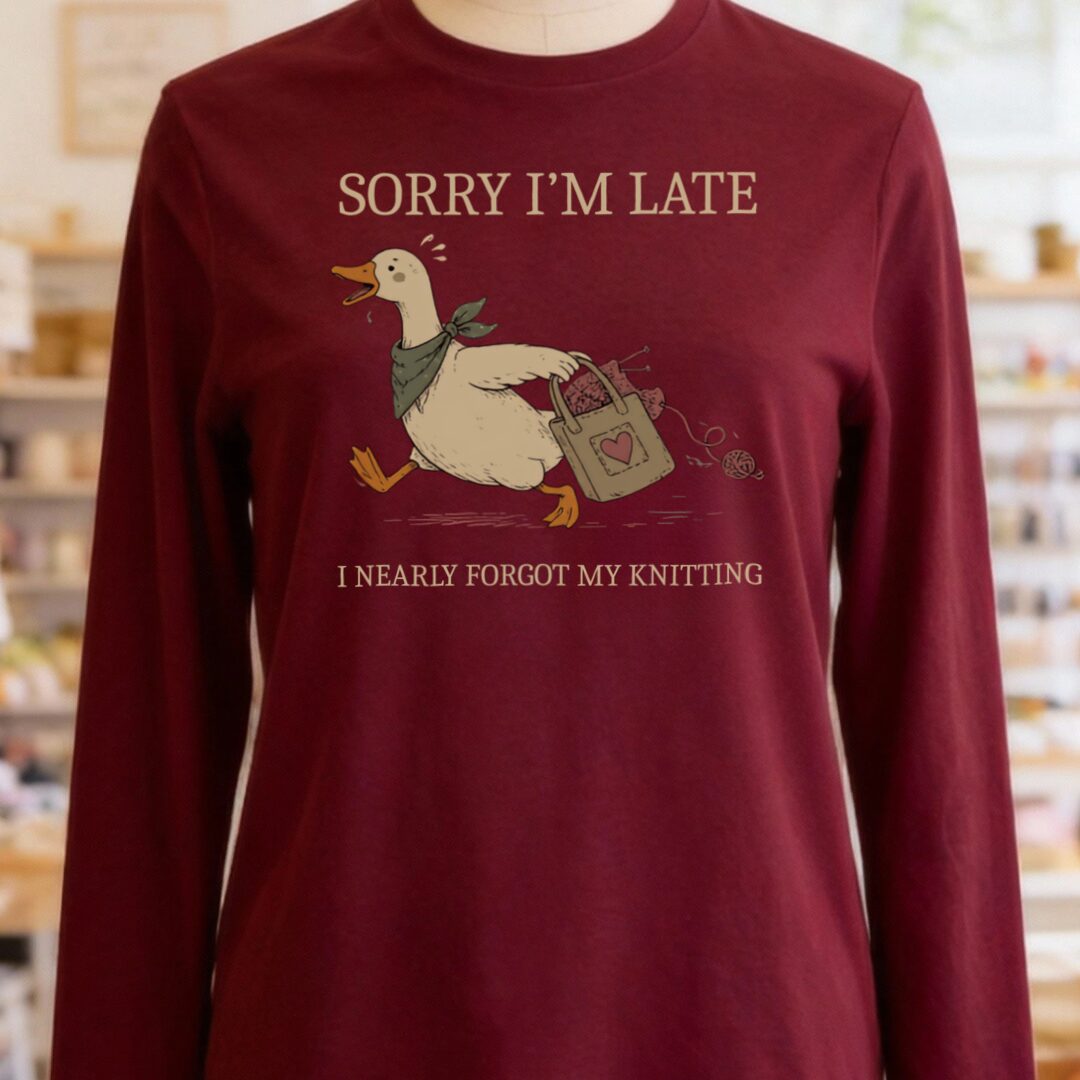 Nearly Forgot Maroon Long Sleeve Tee.jpg