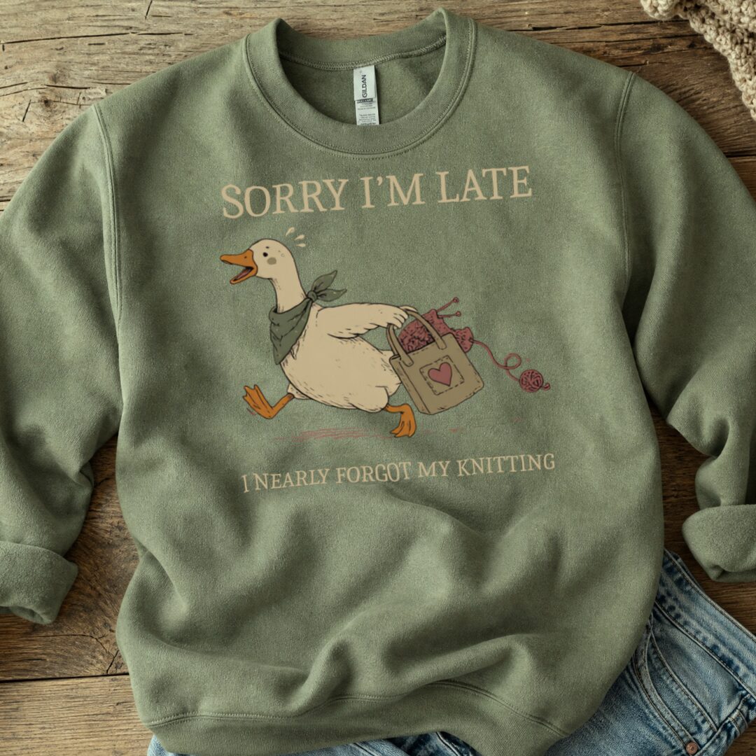 Nearly Forgot Military Green Sweatshirt.jpg