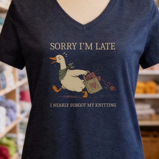 Nearly Forgot Navy V Neck.jpg