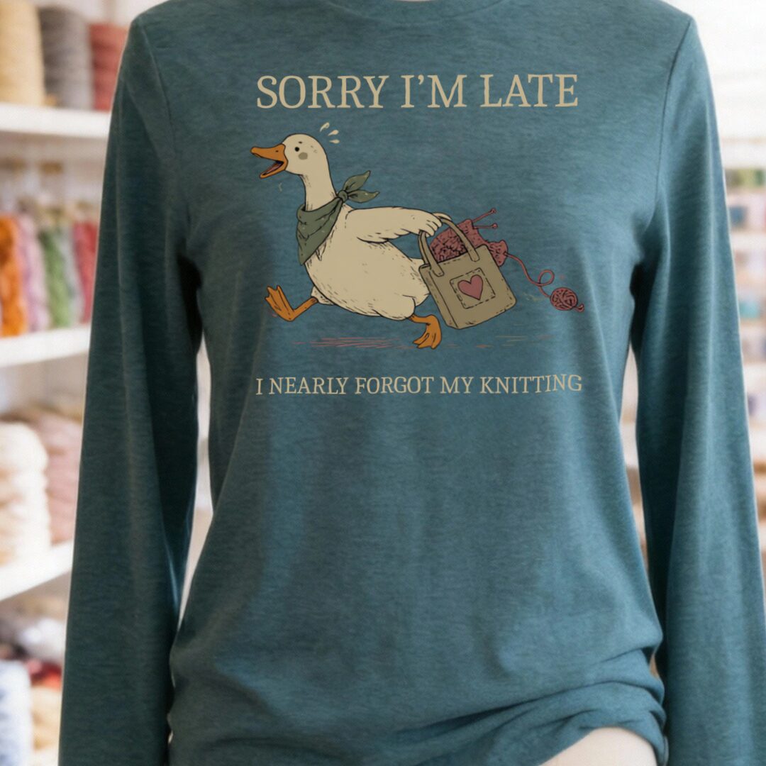 Nearly Forgot Teal Blue Long Sleeve Tee.jpg