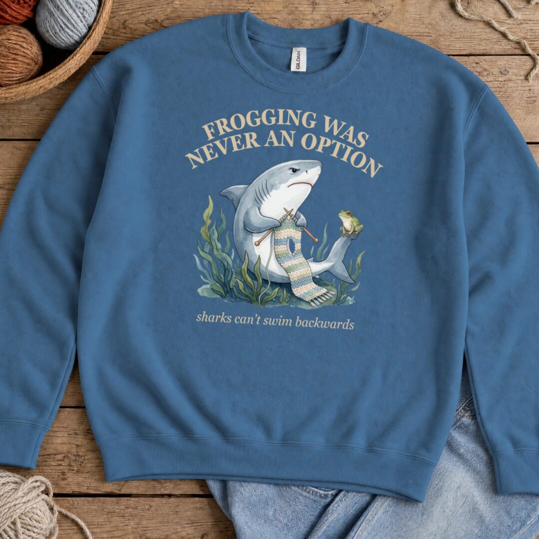 Never An Option Sweatshirt Indigo Blue t-shirt