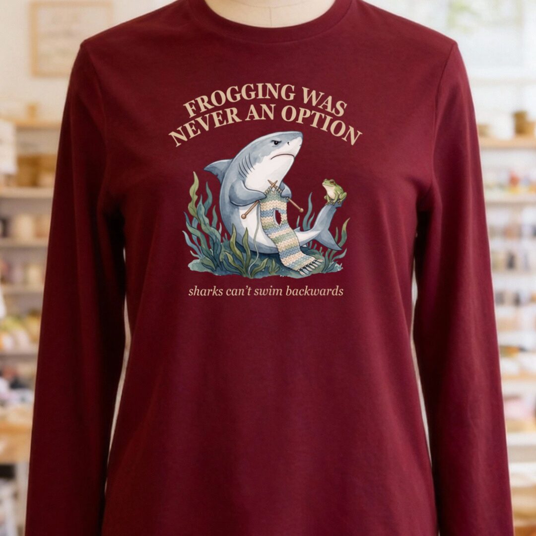 Never An Option Long Sleeve Tee Maroon t-shirt