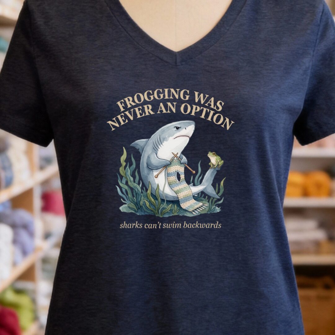 Never An Option V-Neck T-Shirt Navy t-shirt