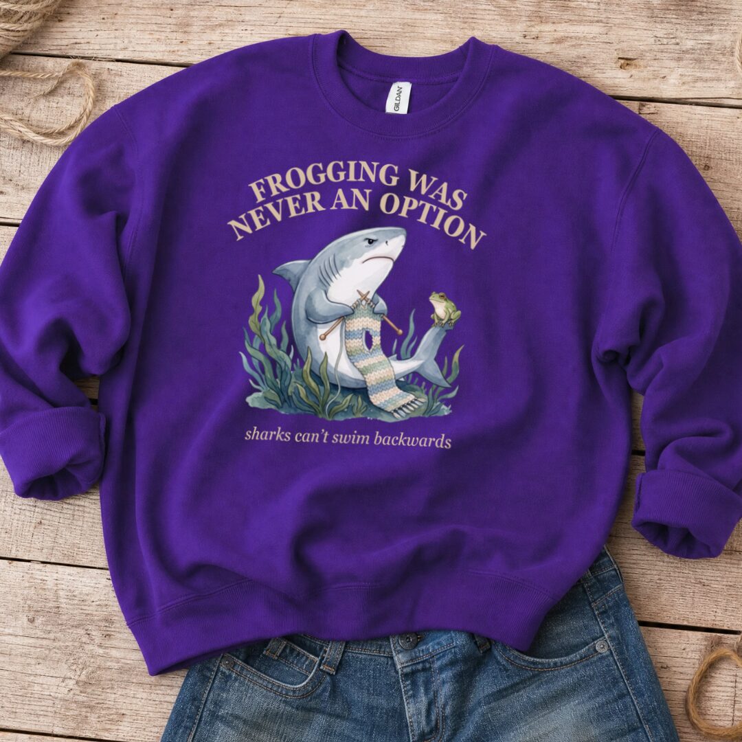 Never An Option Sweatshirt Purple t-shirt