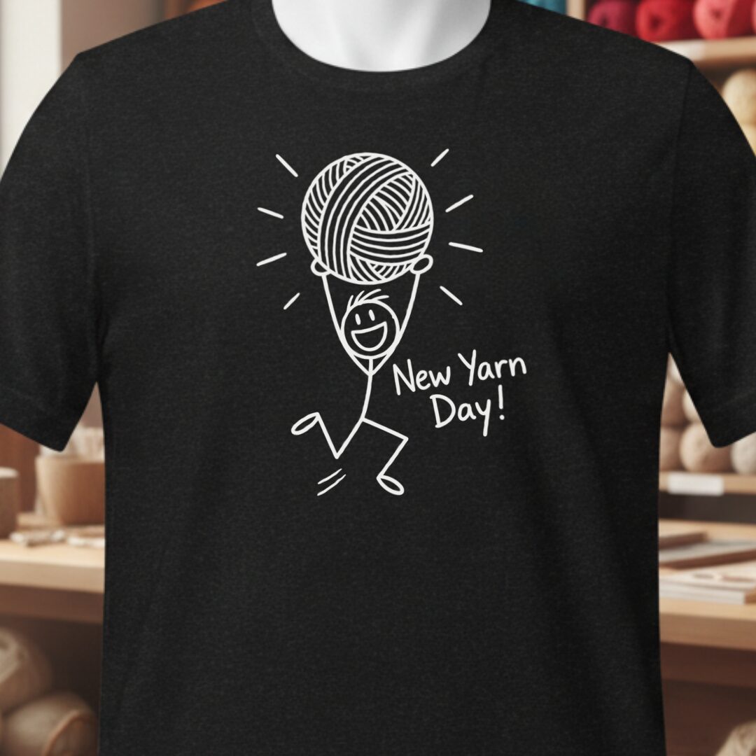 New Yarn Day T-Shirt Black t-shirt