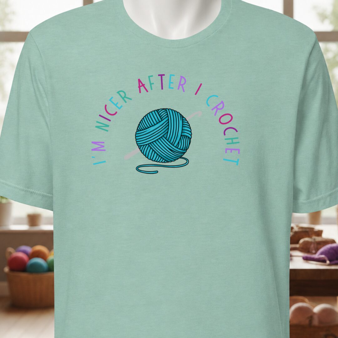 Nicer After Crochet T-Shirt Sea Breeze t-shirt