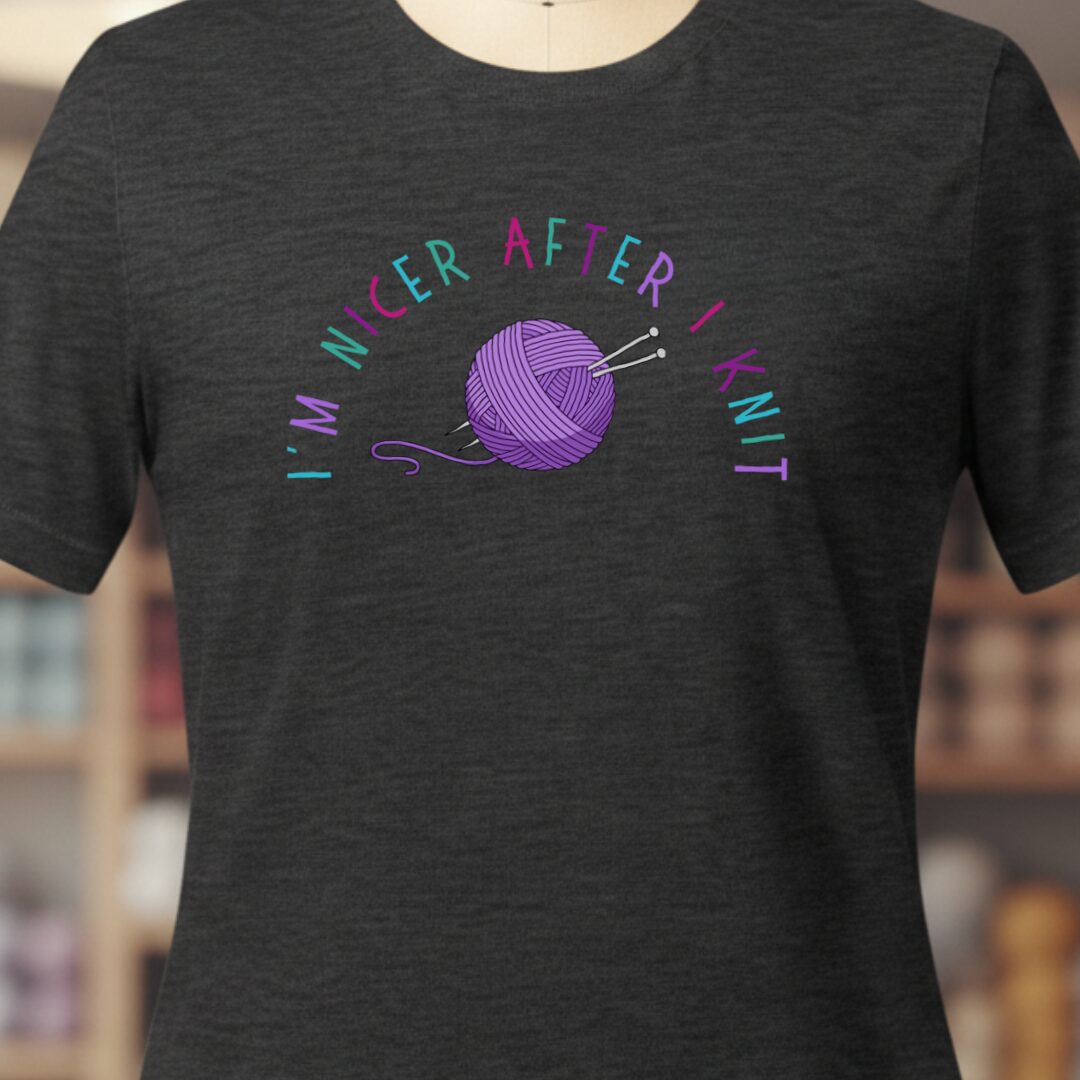 Nicer After Knit T-Shirt Dark Grey t-shirt