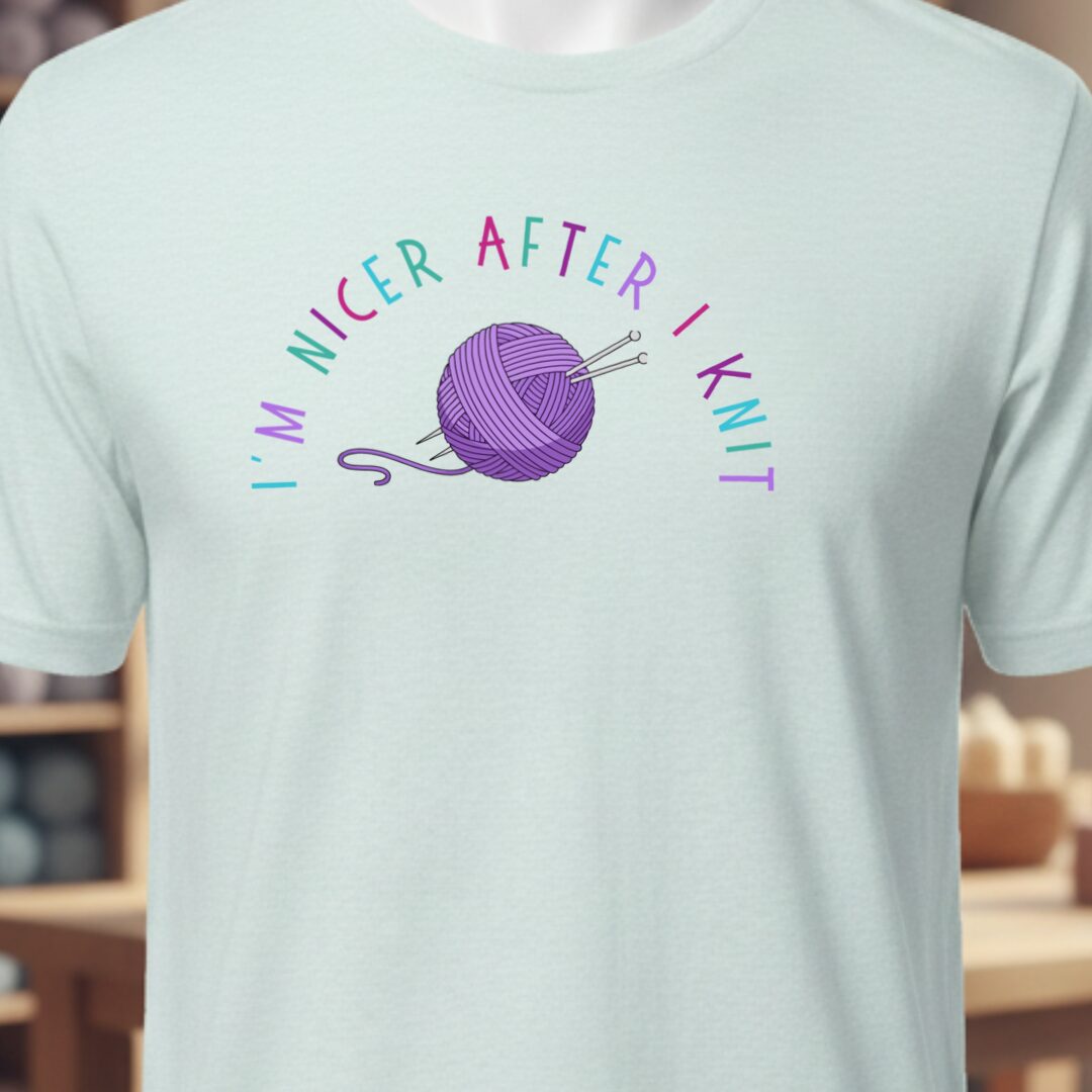 Nicer After Knit T-Shirt Ice Blue t-shirt