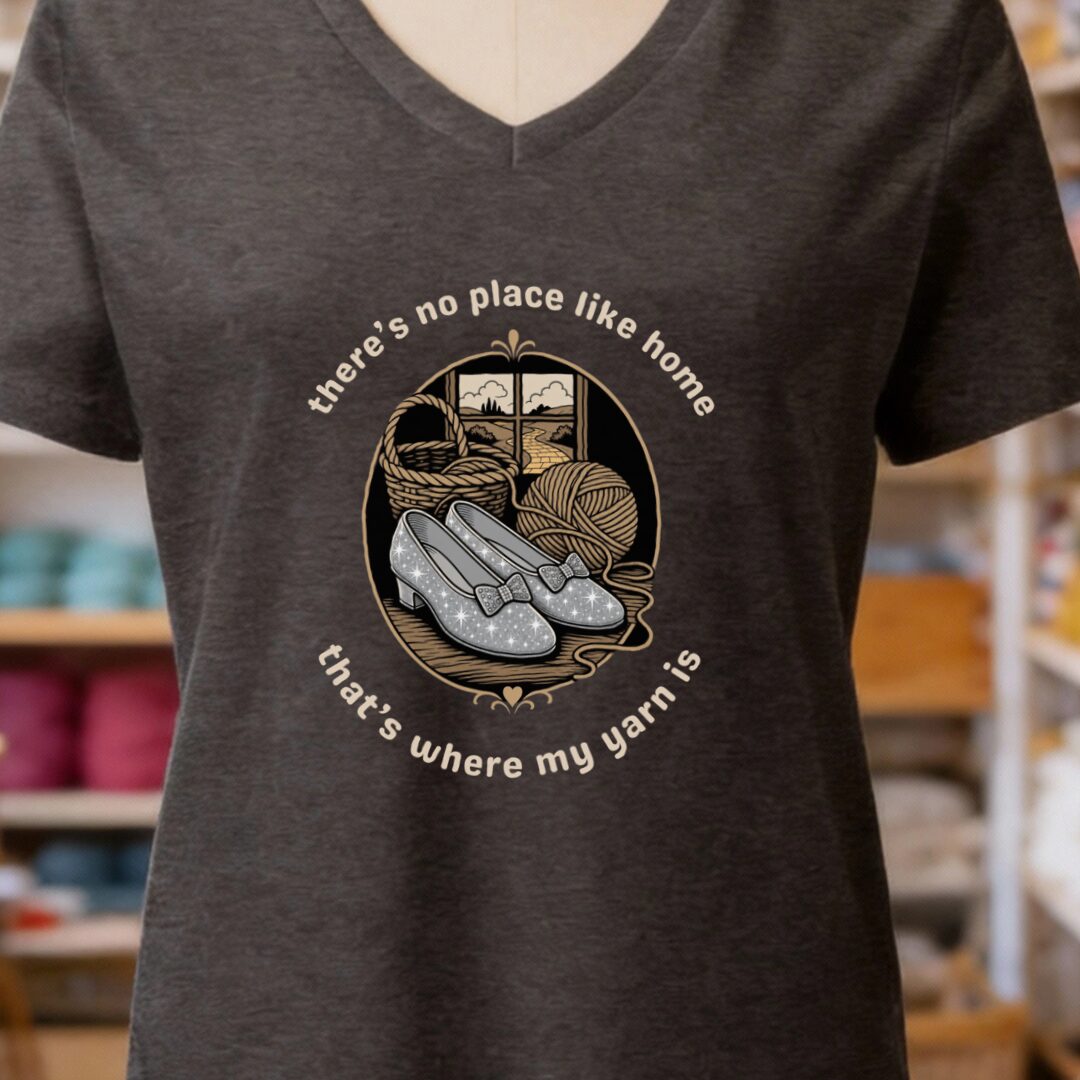 No Place Like Home V-Neck T-Shirt Dark Grey t-shirt