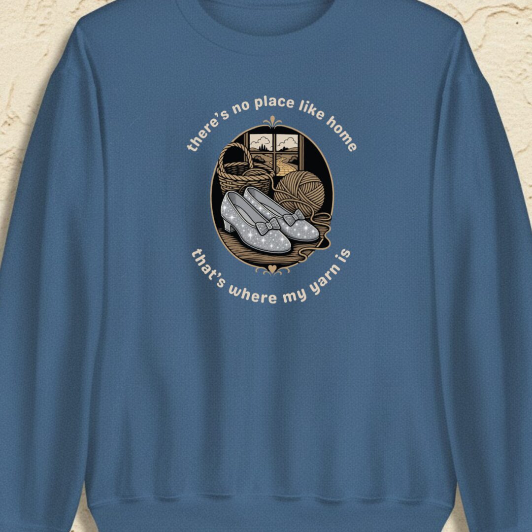 No Place Like Home Indigo Blue Sweatshirt.jpg