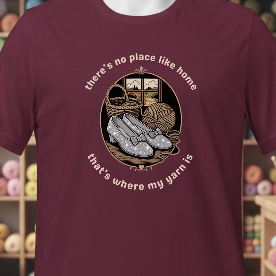 No Place Like Home T-Shirt Maroon t-shirt