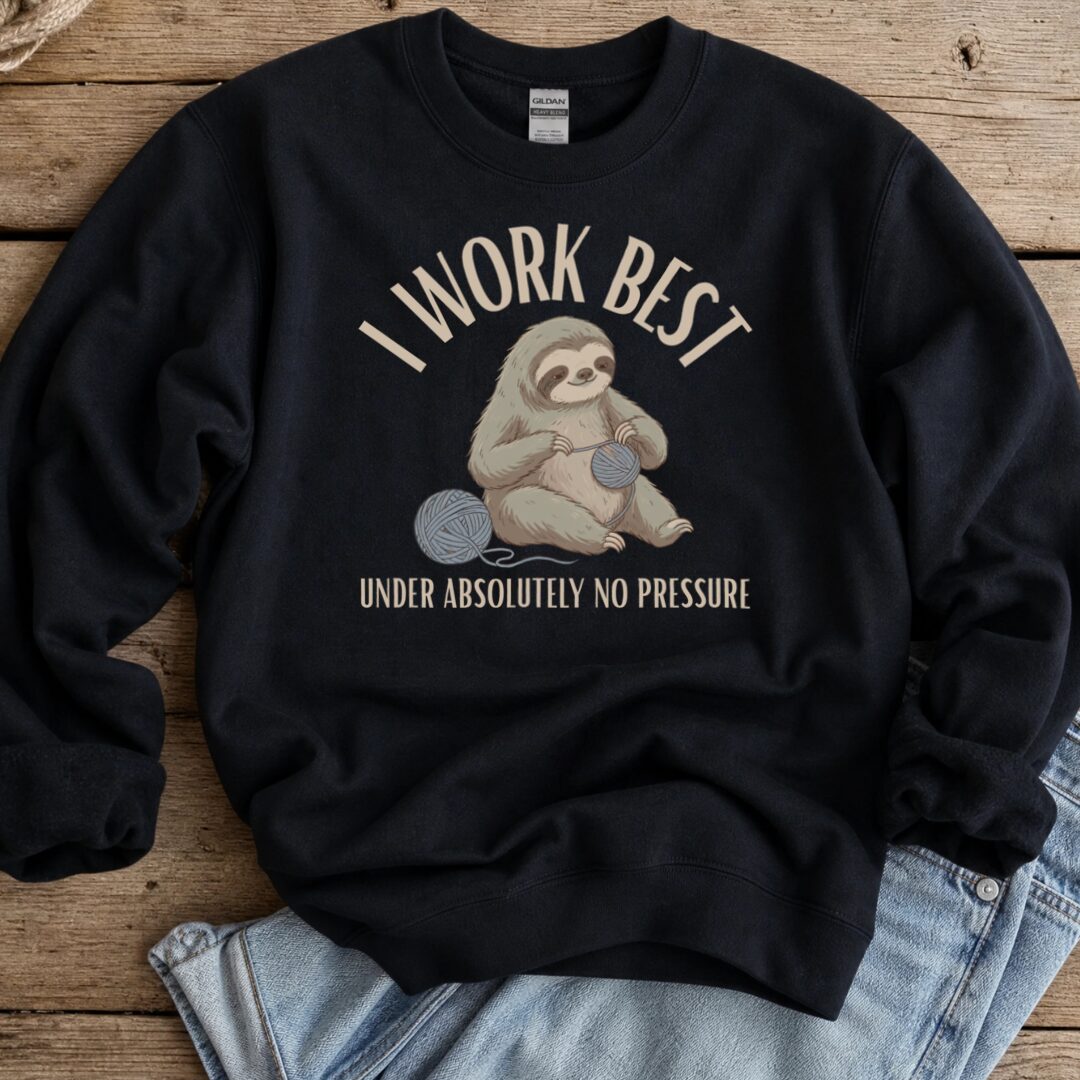 No Pressure Black Sweatshirt.jpg