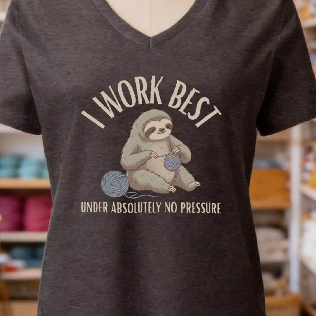 No Pressure Dark Grey V Neck.jpg