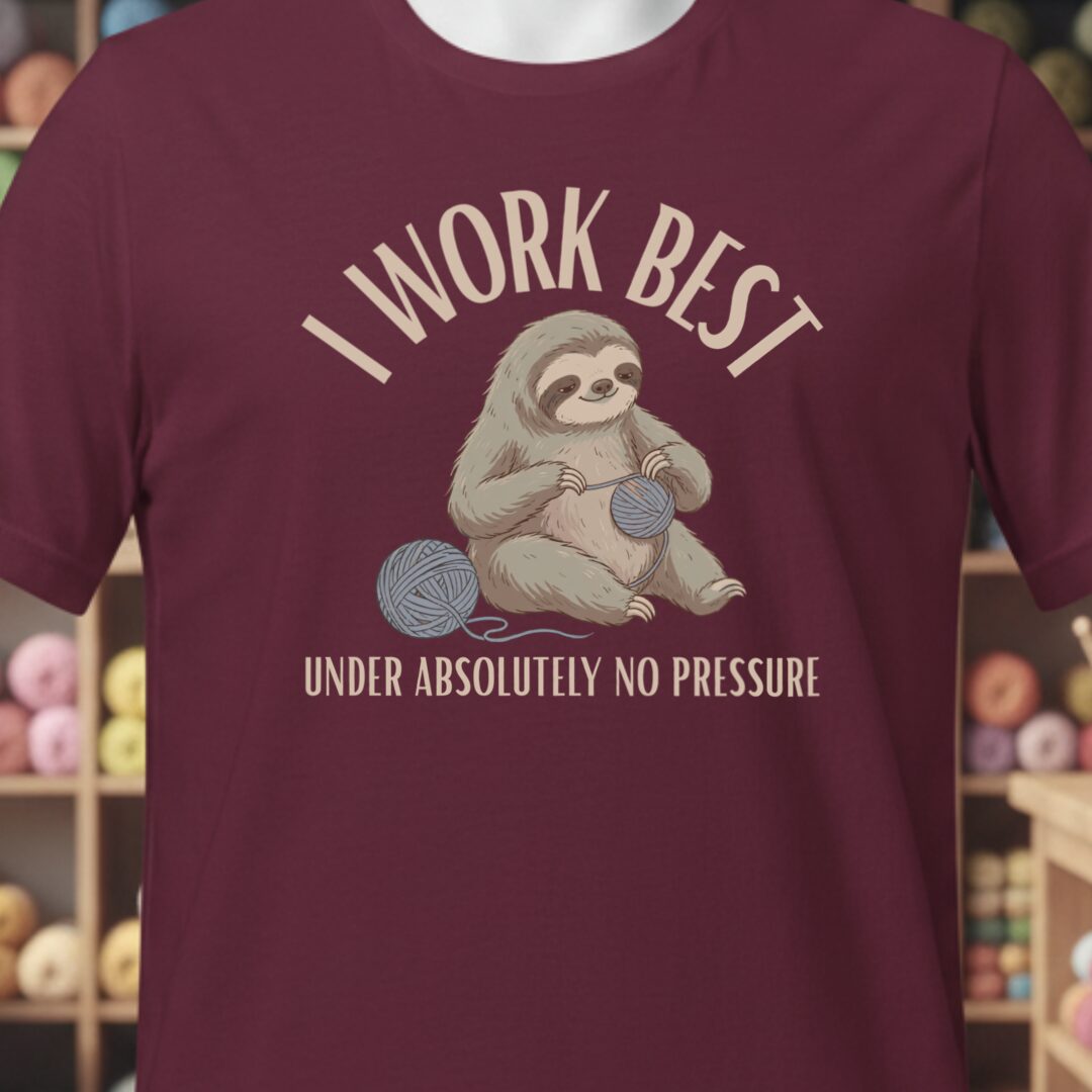 No Pressure Maroon T-Shirt.jpg