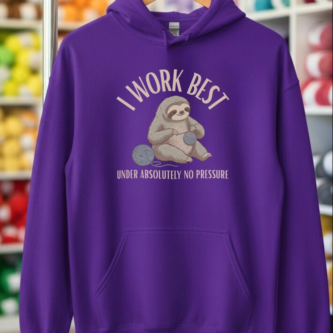 No Pressure Purple Hoodie.jpg