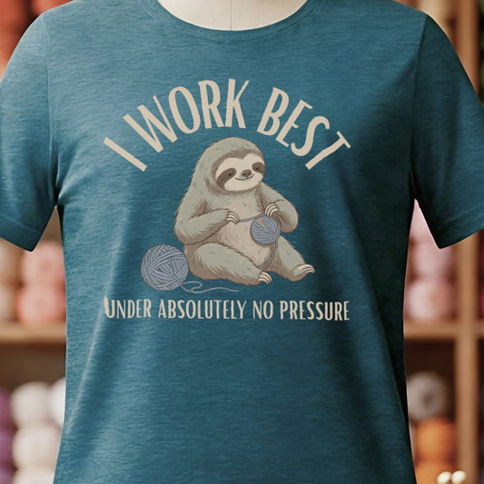 No Pressure Teal Blue T-Shirt.jpg