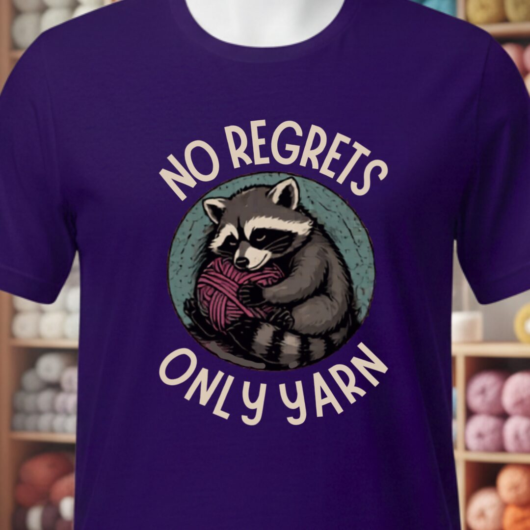 No Regrets T-Shirt Purple t-shirt