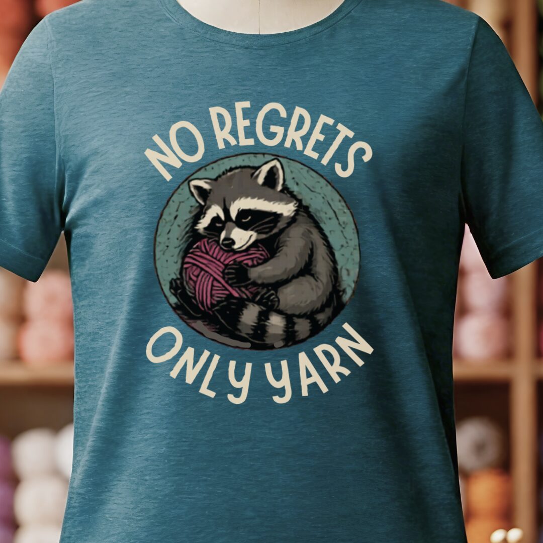 No Regrets T-Shirt Teal Blue t-shirt