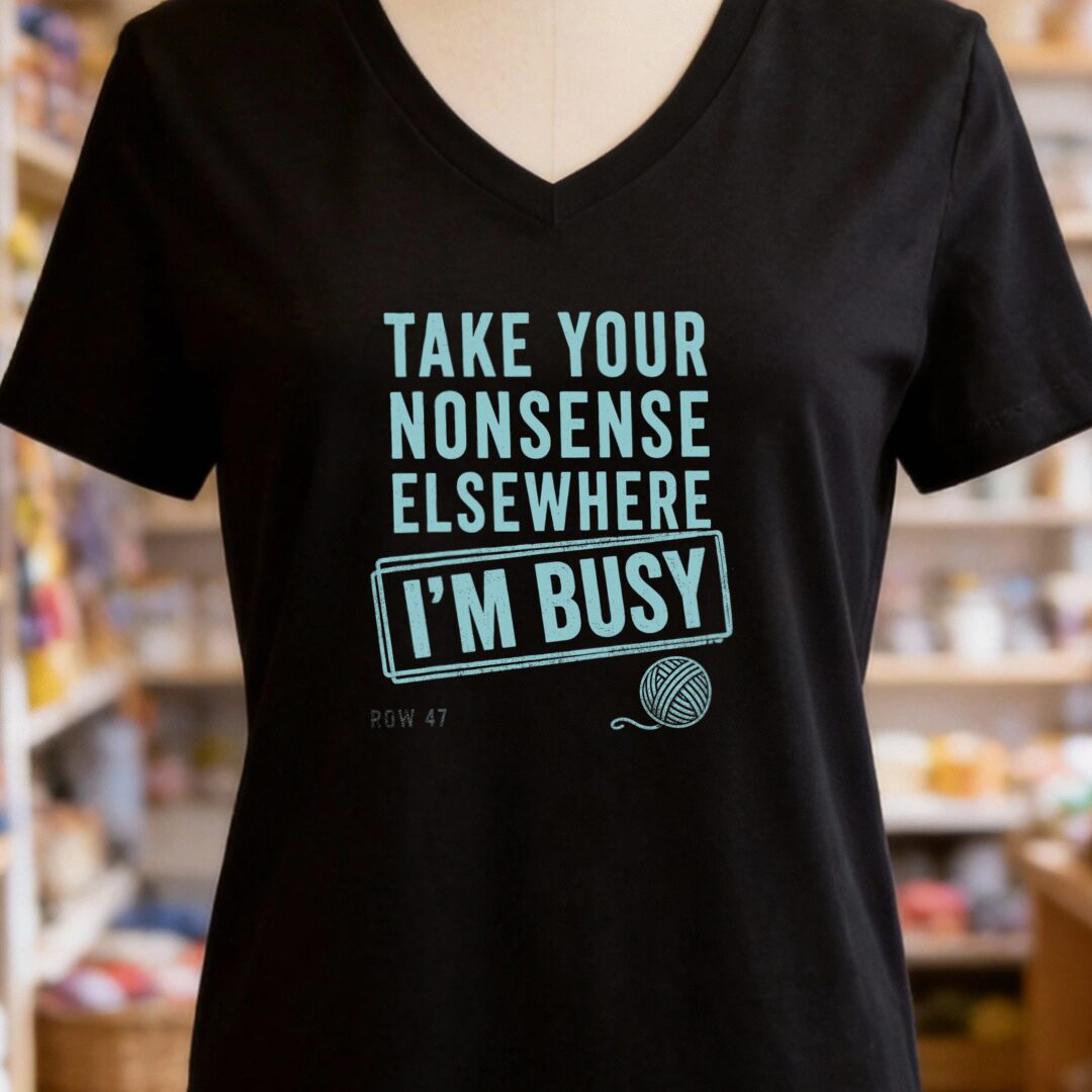 Nonsense Black V Neck.jpg