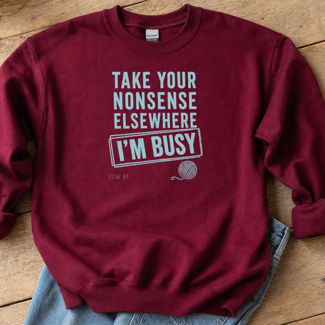 Nonsense Maroon Sweatshirt.jpg