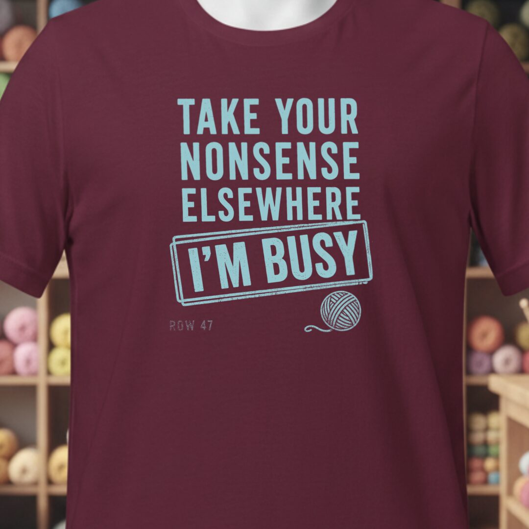 Nonsense Maroon T-Shirt.jpg