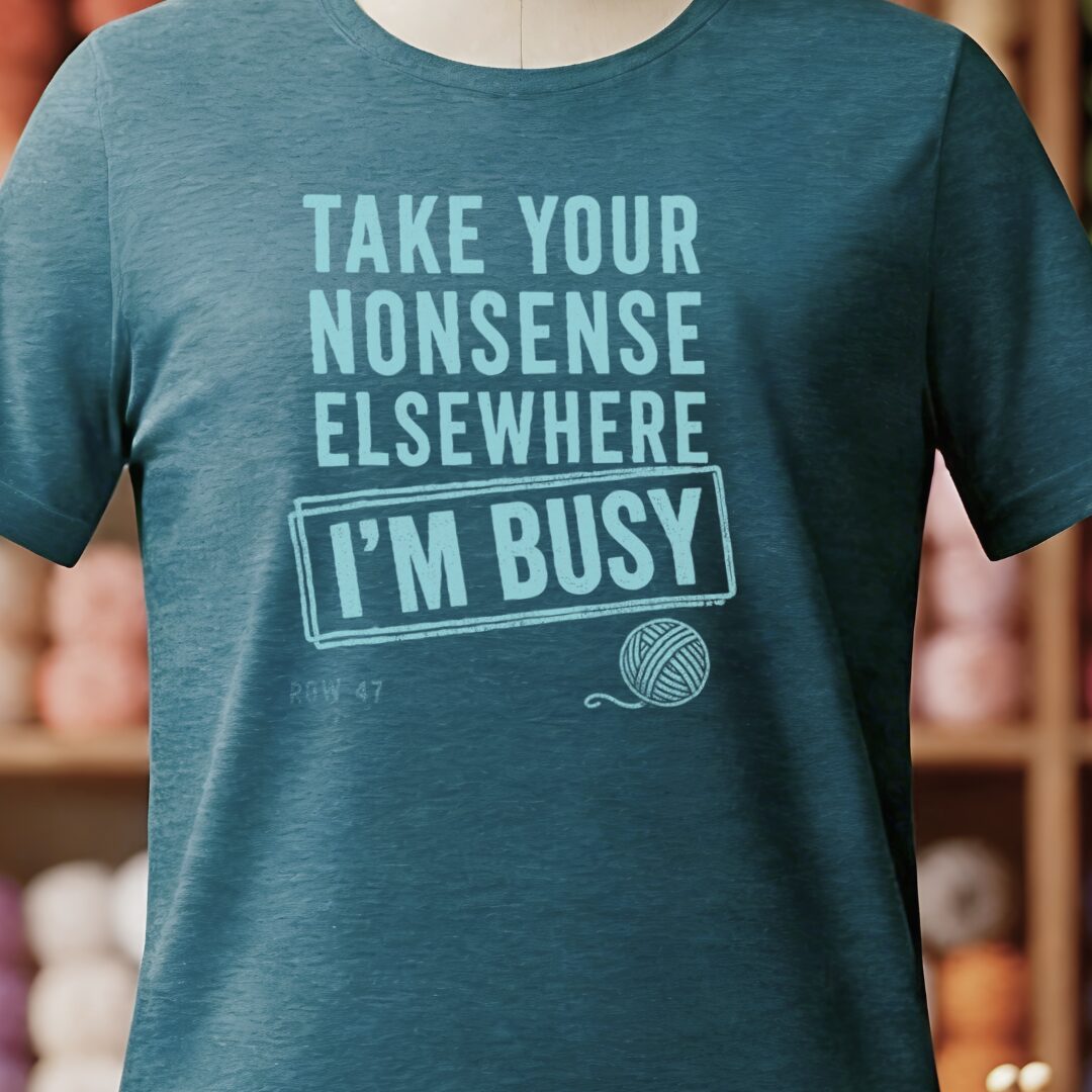 Nonsense Teal Blue T-Shirt.jpg