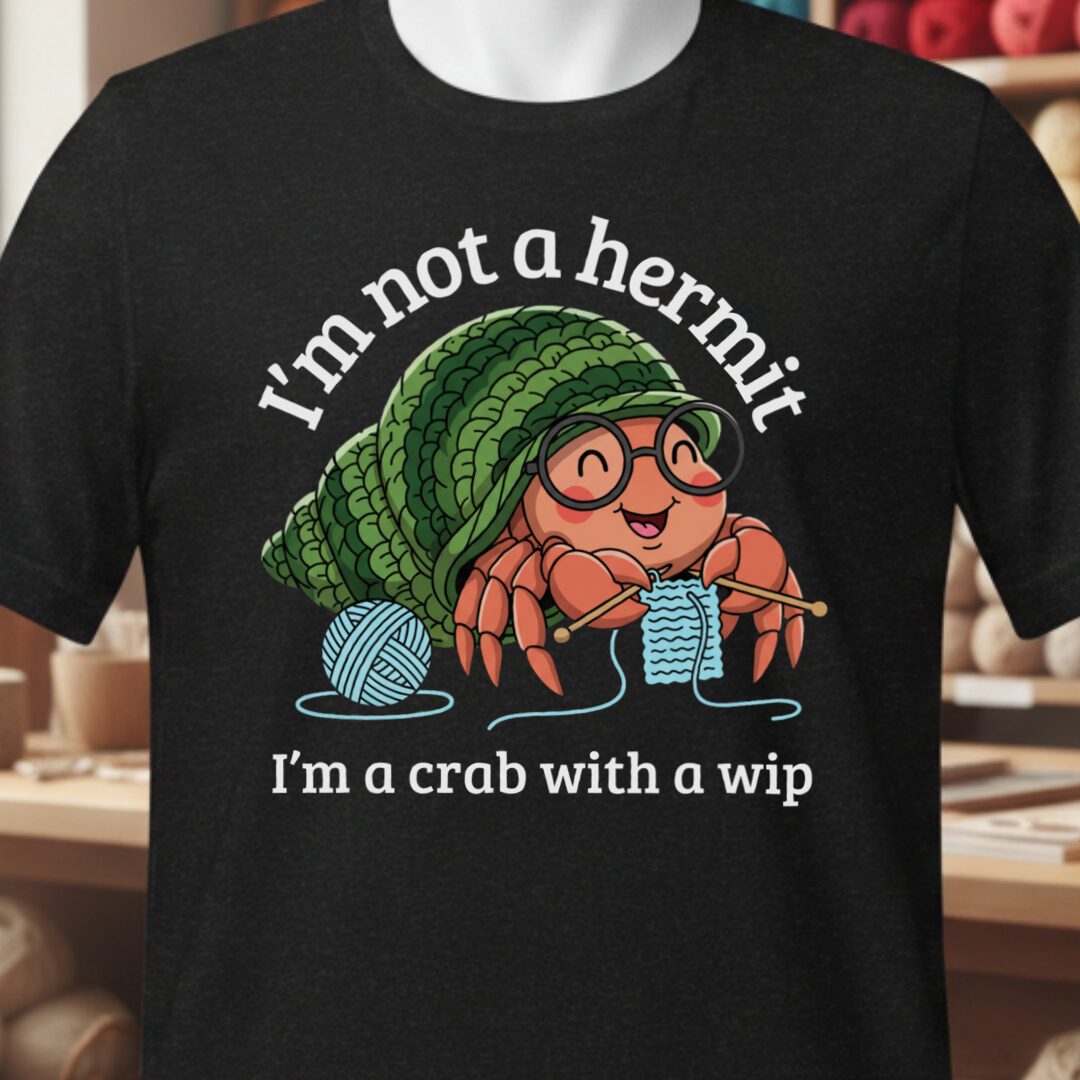 Not A Hermit T-Shirt Black t-shirt