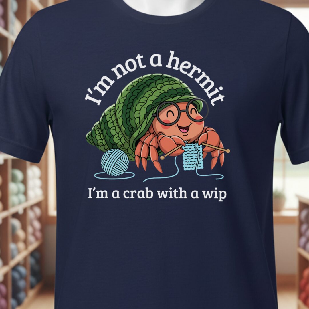 Not A Hermit T-Shirt Navy t-shirt