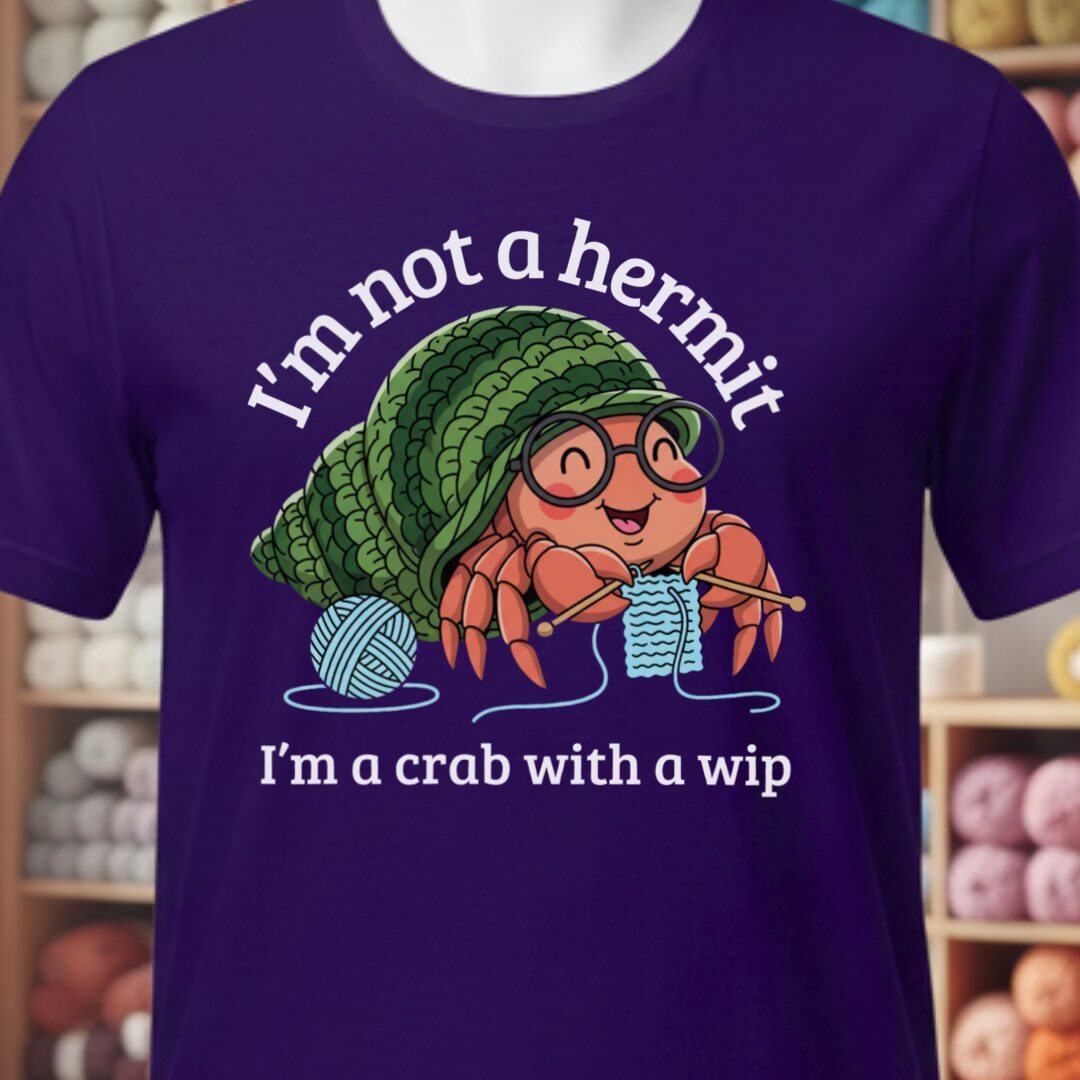 Not A Hermit T-Shirt Purple t-shirt
