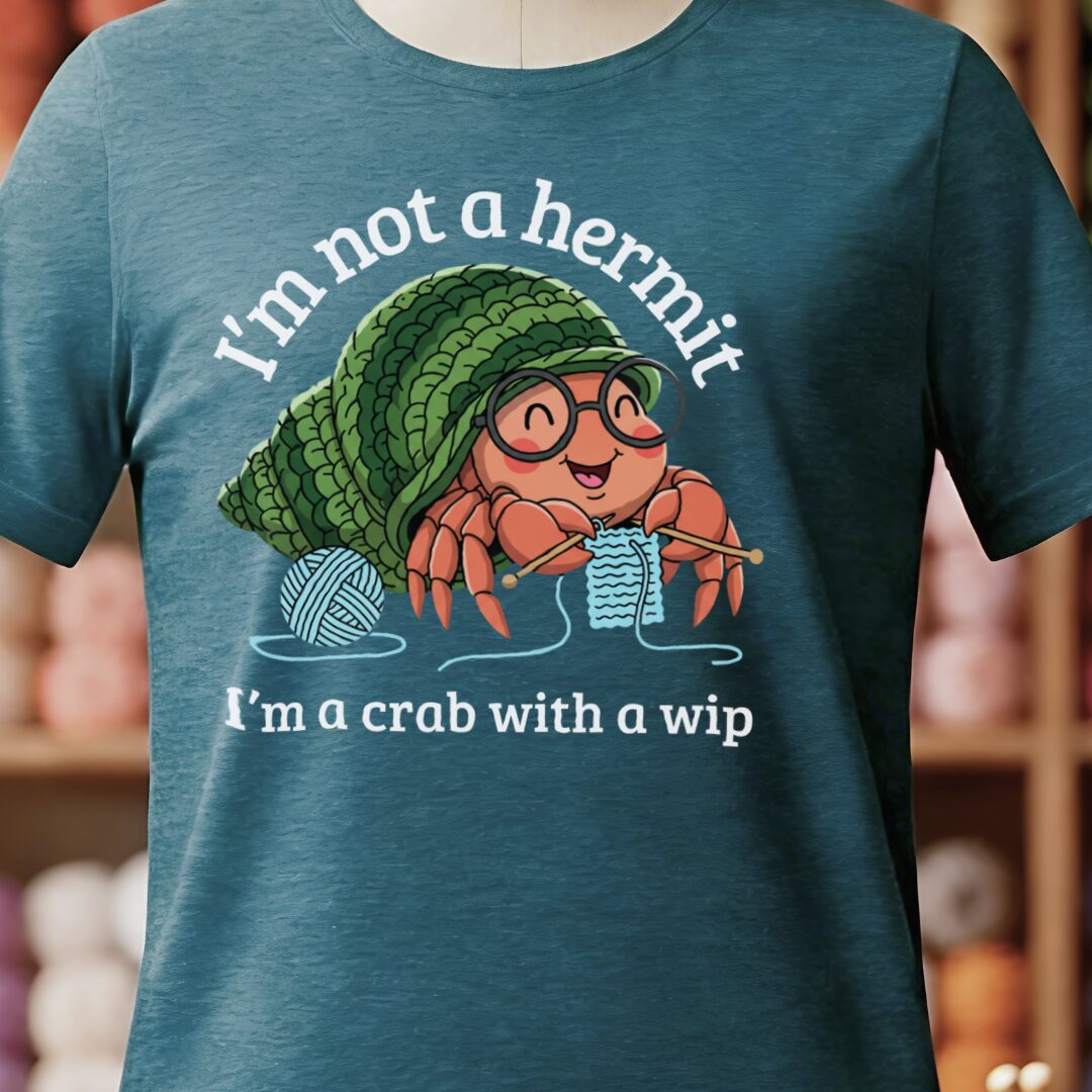 Not A Hermit T-Shirt Teal Blue t-shirt