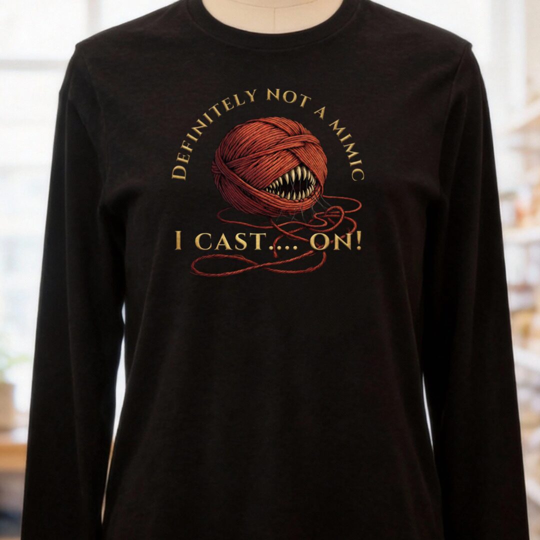 Not A Mimic Long Sleeve Tee Black t-shirt