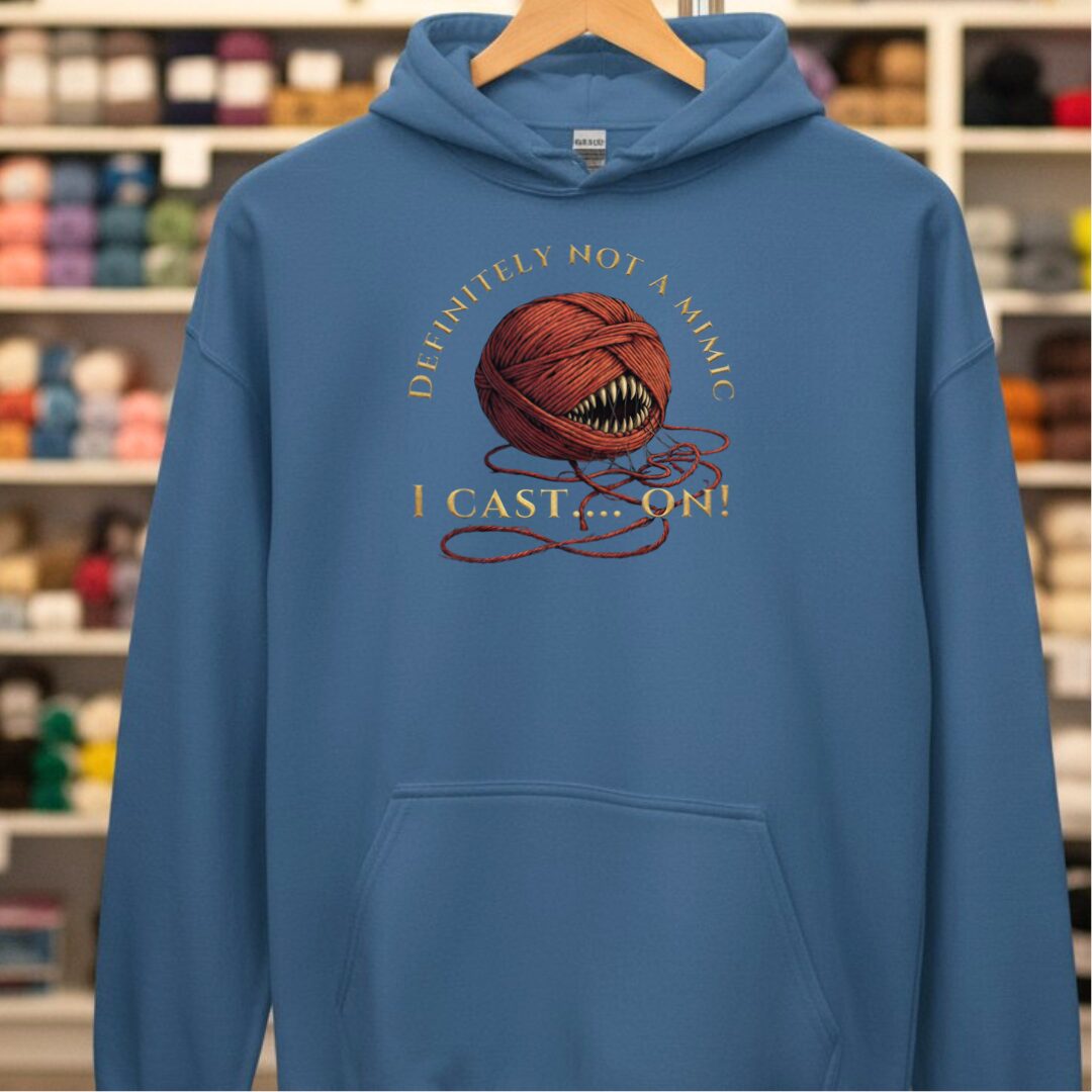 Not A Mimic Hoodie Indigo Blue t-shirt