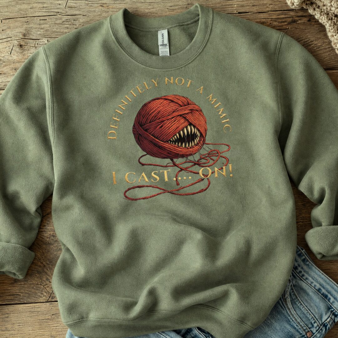 Not A Mimic Sweatshirt Military Green t-shirt