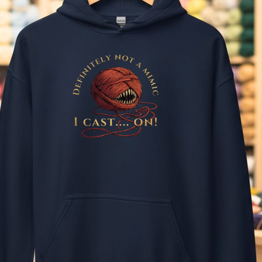 Not A Mimic Hoodie Navy t-shirt