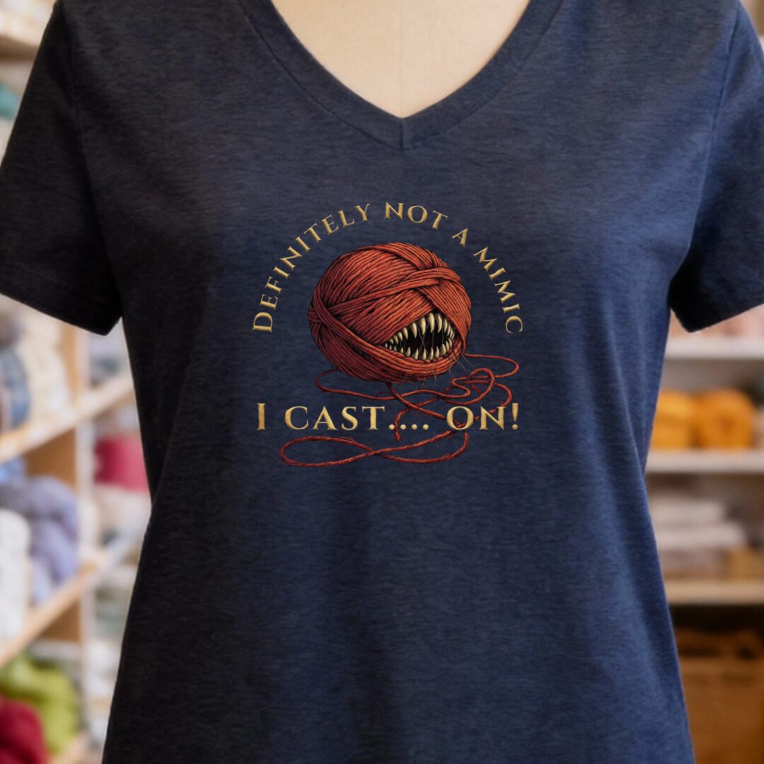 Not A Mimic V-Neck T-Shirt Navy t-shirt