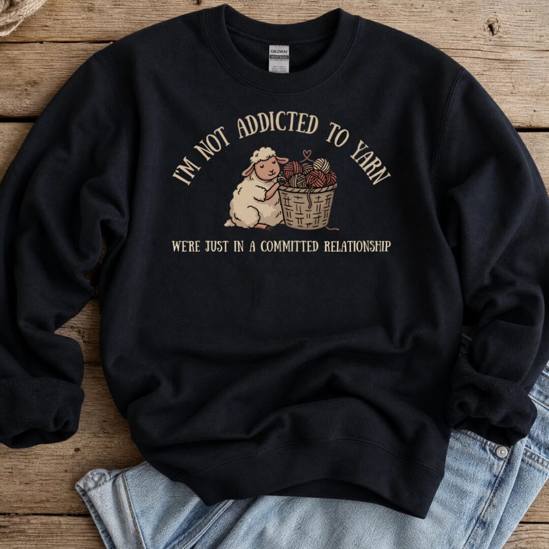 Not Addicted Black Sweatshirt.jpg