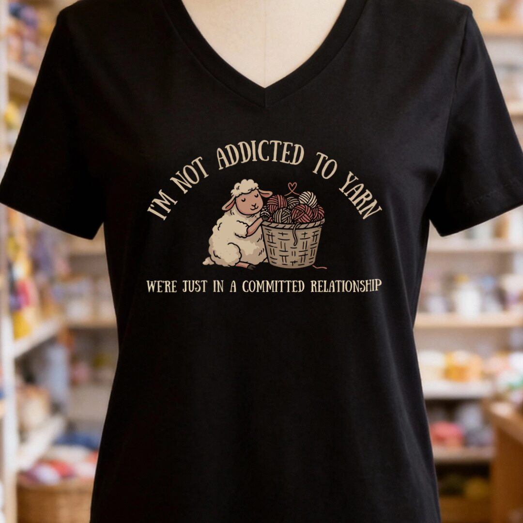 Not Addicted Black V Neck.jpg