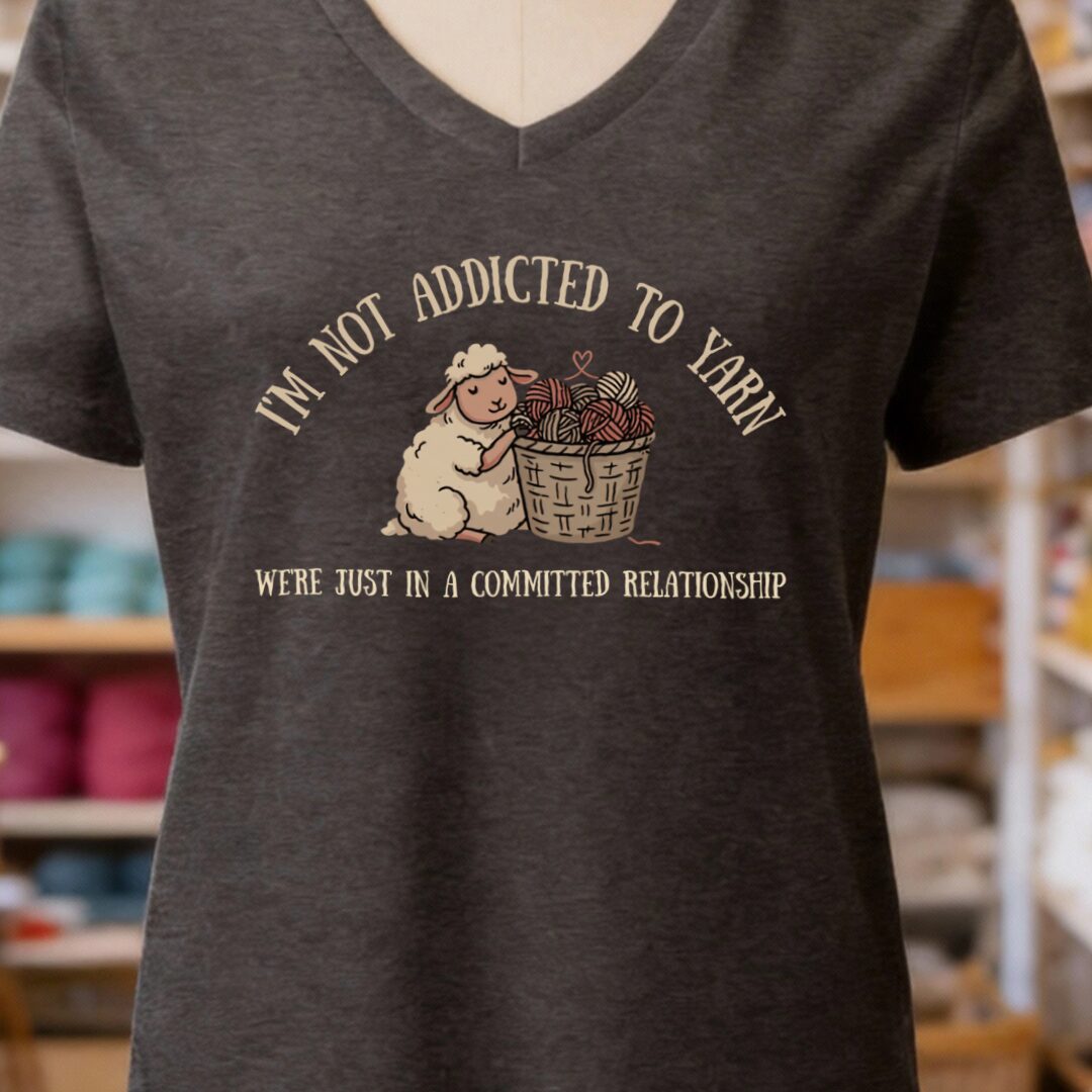 Not Addicted Dark Grey V Neck.jpg
