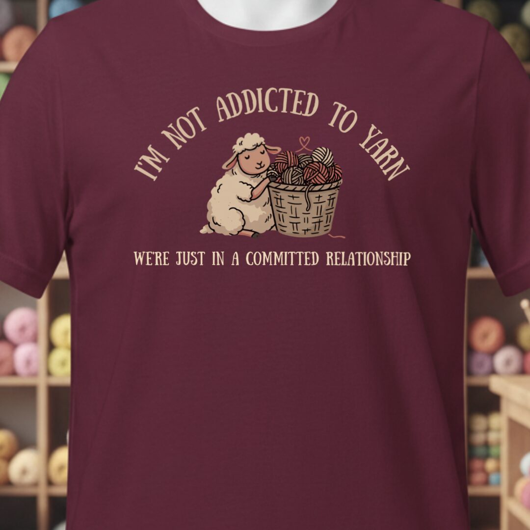 Not Addicted Maroon T-Shirt.jpg