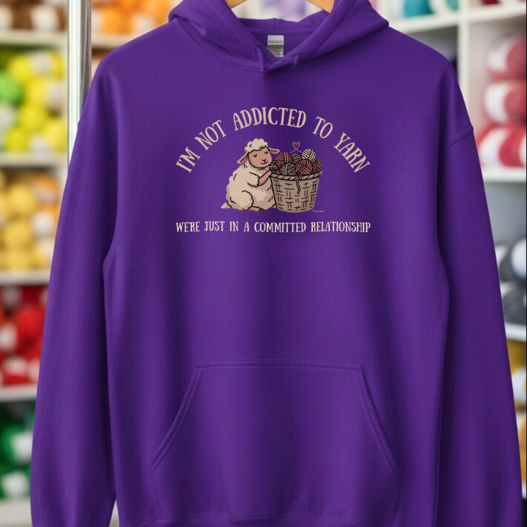Not Addicted Purple Hoodie.jpg